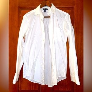 Lands End No Iron Supima Pinpoint Tailored Fit Dress Shirt